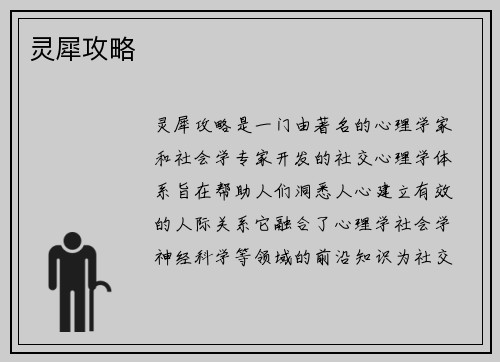 灵犀攻略