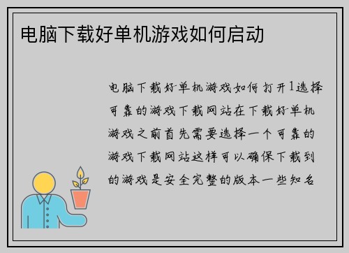 电脑下载好单机游戏如何启动